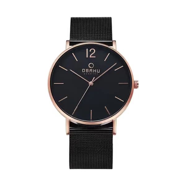 Obaku Montre Homme OBAKU en Acier Noir