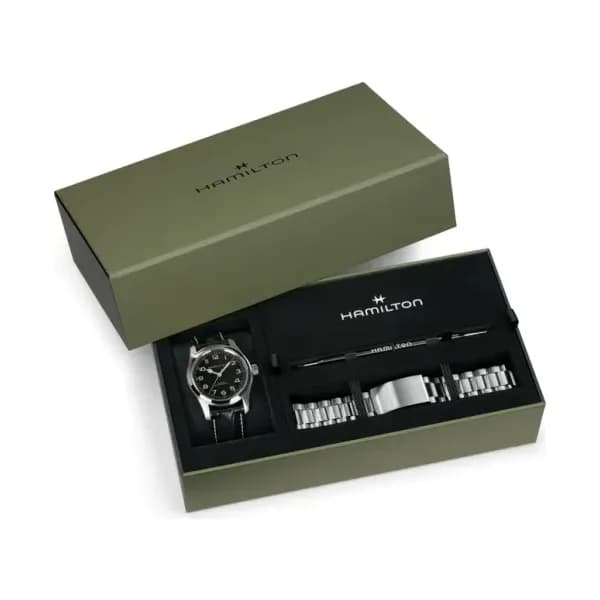 Hamilton Montre automatique Homme Khaki field Noir
