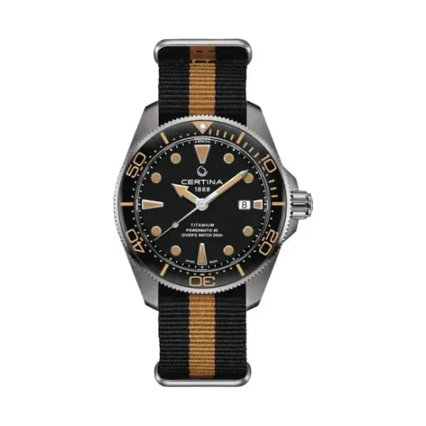 Certina Montre Certina DS Action Diver 43mm Powermatic 80 Automatique Cadran Noir