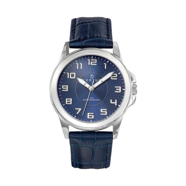 Certus Montre Certus en Cuir Bleu