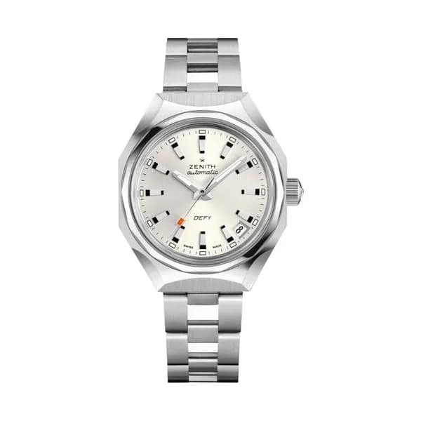 Zenith Montre Zenith Defy Revival A3643 automatique cadran argenté bracelet acier 37 mm