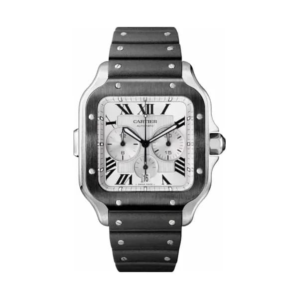 Cartier Montre automatique Homme Santos Argenté
