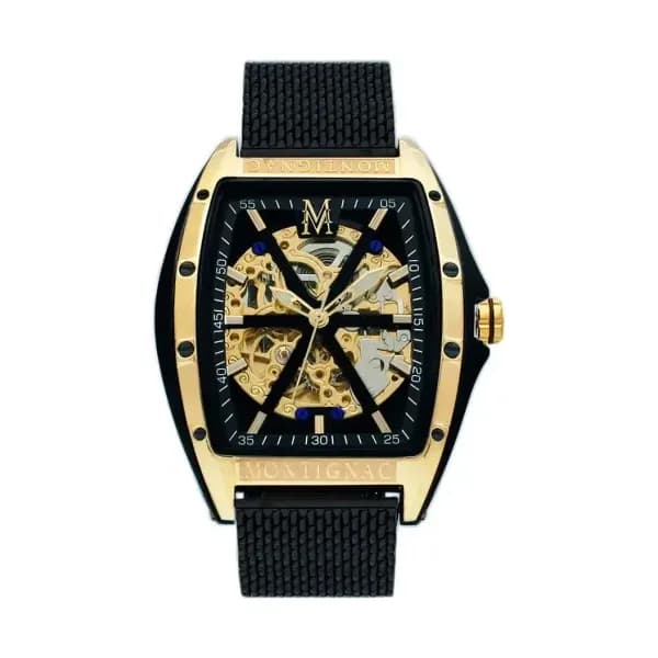 Montignac Montre Montignac Tonneau Automatique Noir
