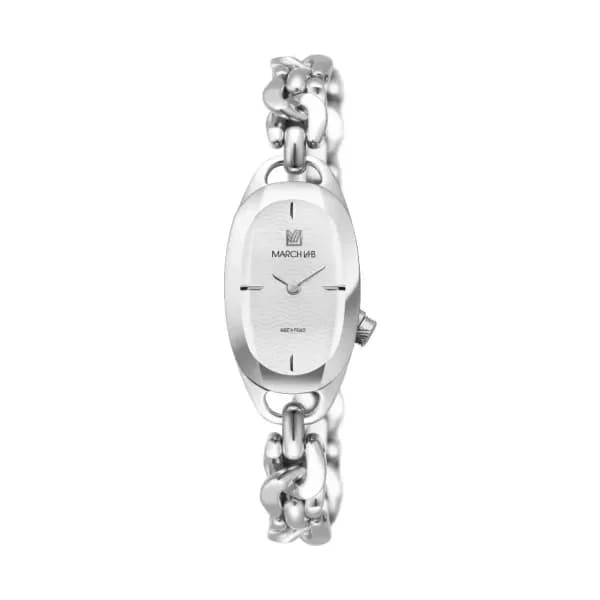March LA.B Montre OBLONGUE White