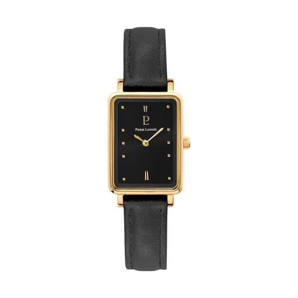 Pierre Lannier Montre Pierre Lannier Collection Ariane en Cuir Noir