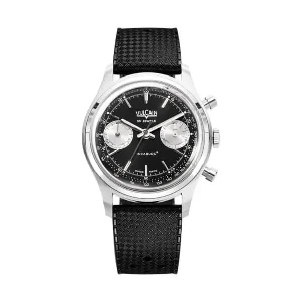 Vulcain Chronograph Noir et Argent- 38MM