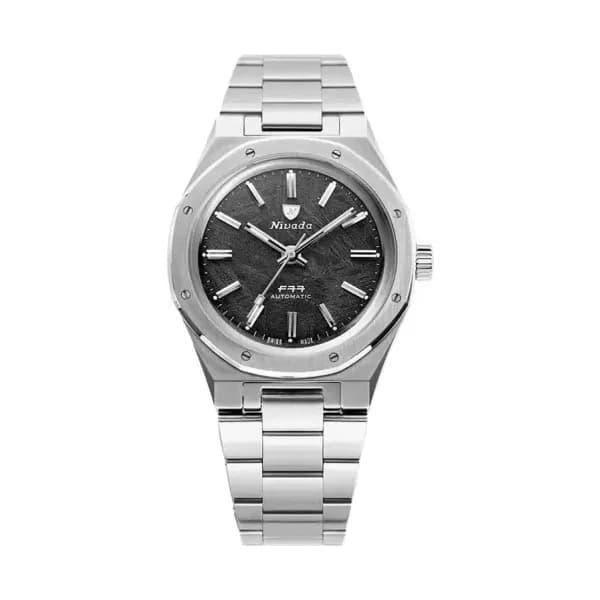 Nivada Grenchen Montre F77 Stainless Steel Météorite 68016A77