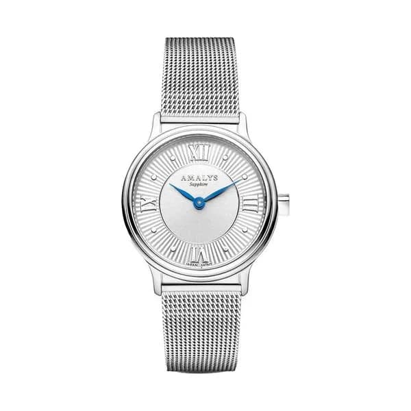 Amalys Montre Amalys Collection Watson 28 mm en Acier Argenté