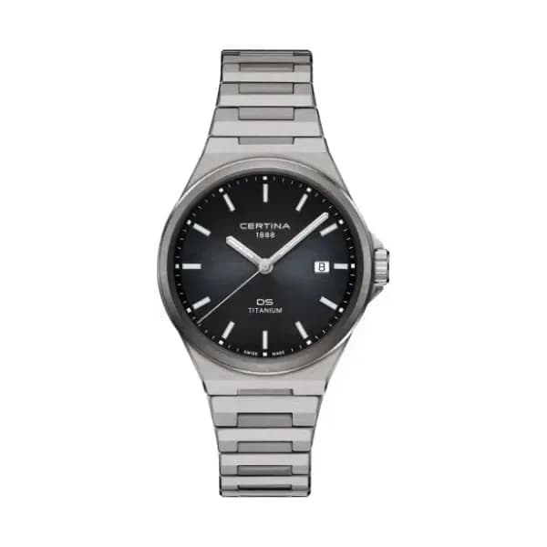 Certina Montre Certina DS-7 Quartz Cadran Noir Bracelet Acier