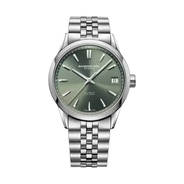 Raymond Weil Montre Freelancer Date 40 mm - Cadran vert 2741-ST-52001