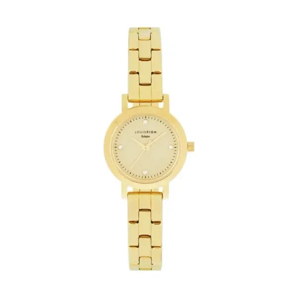Louis Pion Montre quartz solaire Femme Louise Doré