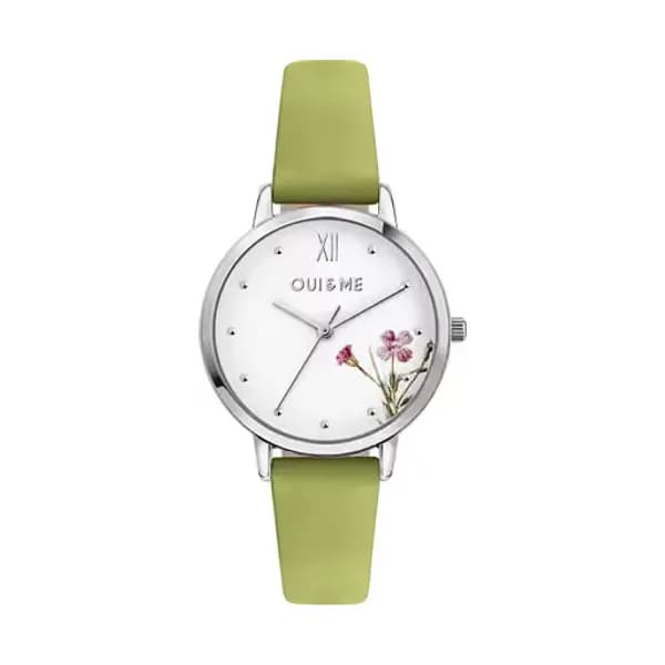 Oui & Me Montre Analogique Femme Oui&me Cuir Vert ME010379