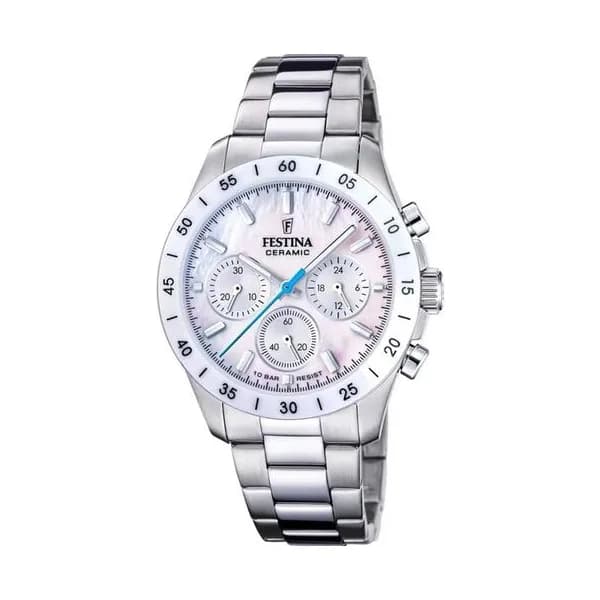 Festina Montre Festina Collection Ceramic en Acier Argenté