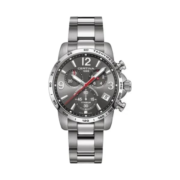 Certina Montre Certina DS Podium Chronograph 1/10 sec Quartz Cadran Gris