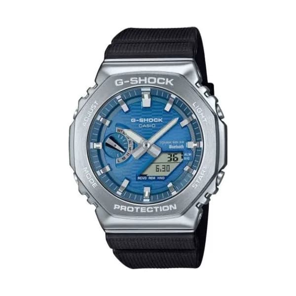 Casio Montre GShock G-Steel - Série GBM-2100 - Bleu 49.3 x 44.4 mm- GBM-2100A-2B