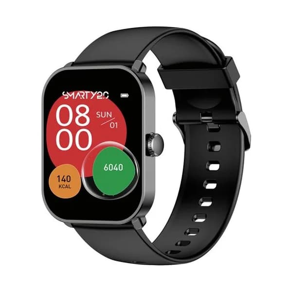 Smarty Montre Connectée Smarty Collection Super Amoled en Silicone Noir