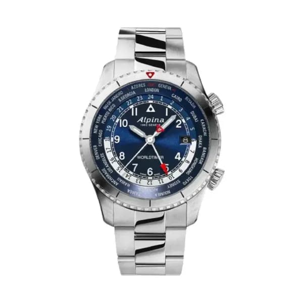 Alpina Montre Alpina Startimer Pilot Quartz Worldtimer 41 mm- AL-255N4S26B