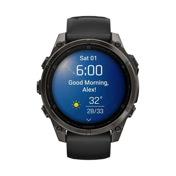 Garmin Montre Connectée Garmin Collection Fenix 8 Amoled en Silicone Noir