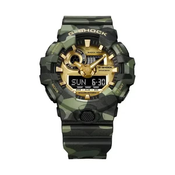 Casio Montre Capsule Camo & Gold GA-700CMG-3AER