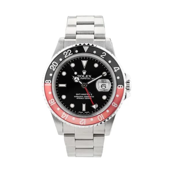 Rolex Montre Rolex GMT-Master II "Coke" référence 16710 automatique 40 mm Full Set 2002