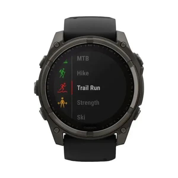 Garmin Montre Garmin Fenix 8 Solar Sapphire Titane Bracelet Noir 51mm