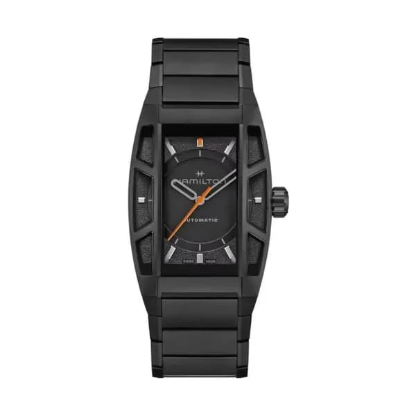 Hamilton Montre Hamilton American Classic Boulton Stranding 2 auto Ed Limitée cadran noir titane 36 x 48 mm