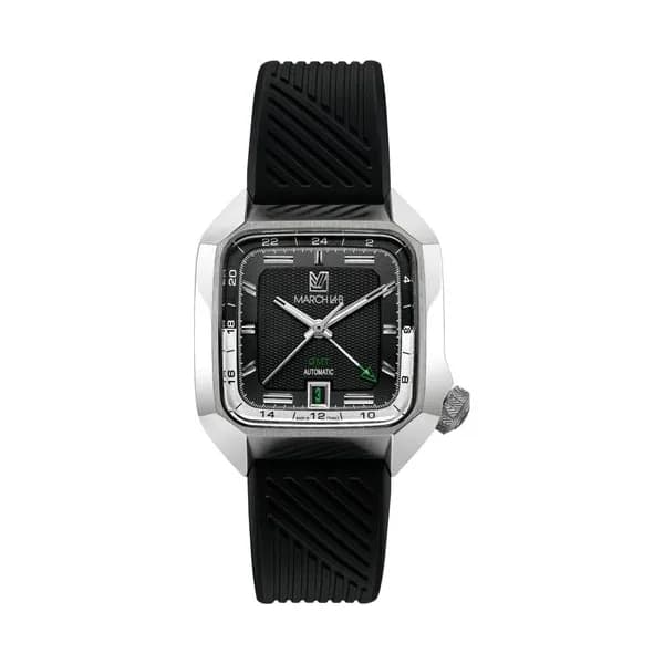 March LA.B Montre March LA.B AM2 GMT Automatique Black bracelet silicone 39 mm