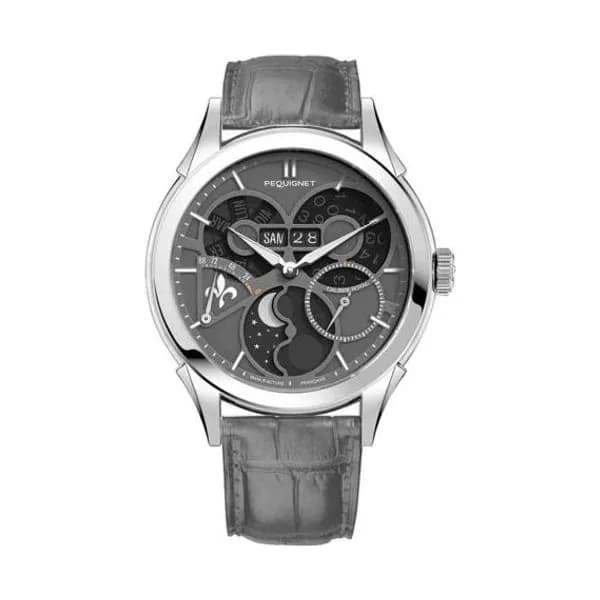 Pequignet Montre Pequignet Royale saphir - Cadran Gris d'Ombre Automatique Cadran Gris - 9010833