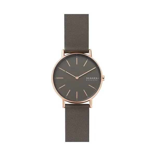 Skagen Montre Skagen en Cuir Gris