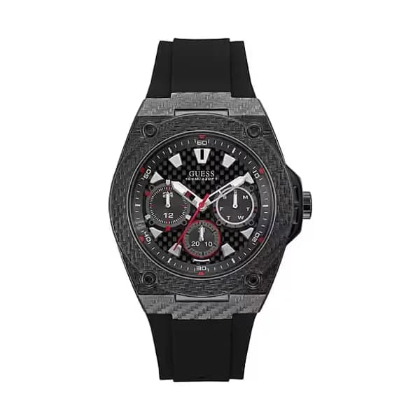 Guess Montre Homme GUESS en Silicone Noir Etanche