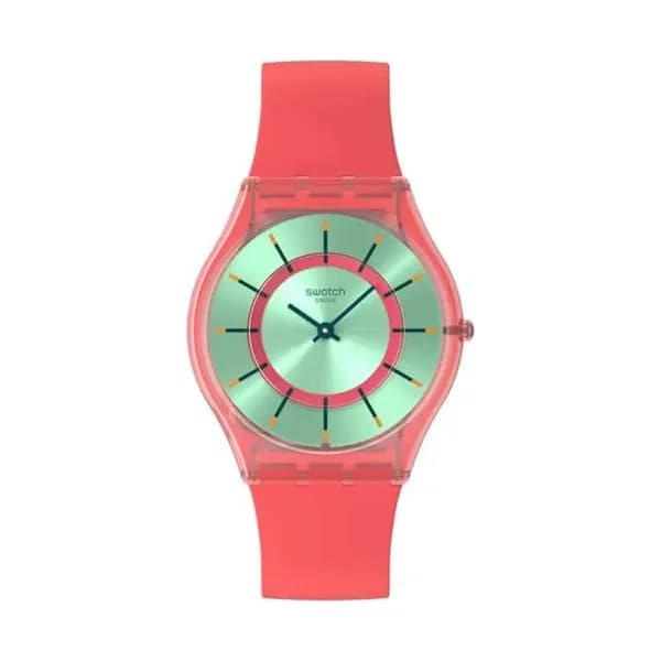 Swatch Montre Swatch Collection Minty Mango Dream en Silicone Rouge