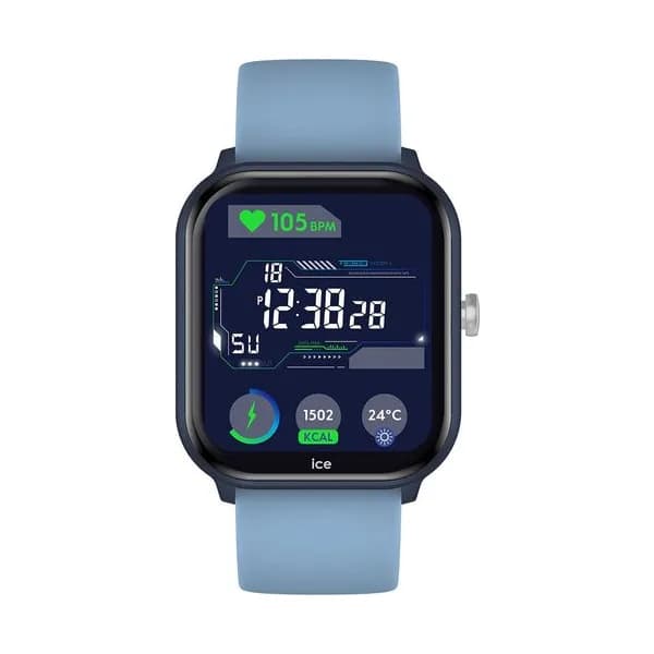 Ice Watch Montre Connectée Ice Watch Collection Ice Smart en Silicone Bleu