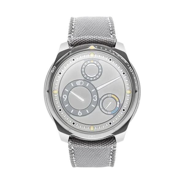 Ressence Montre Ressence Type 5 L "Lume" titane automatique bracelet textile gris 46 mm
