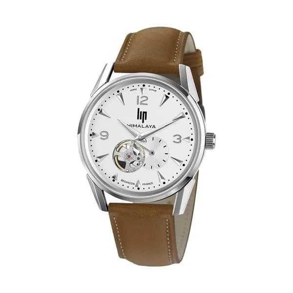 Lip Montre Lip Himalaya Coeur Battant - Homme - cadran Argent- 40 mm - Acier inoxydable - 671558