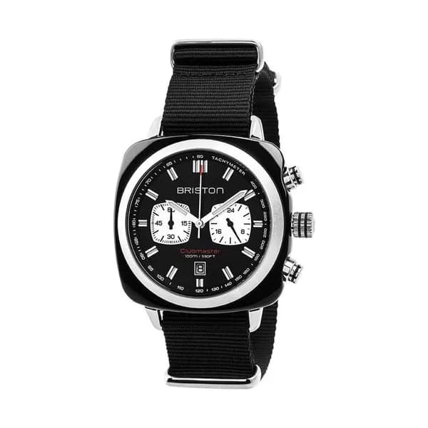 Briston Montre Briston Collection Clubmaster Sport en Nato Nylon Noir
