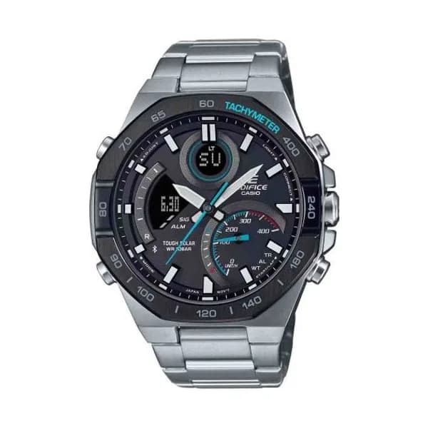 Casio Edifice Montre Casio Edifice - Série ECB-900 - Argent & Noir - ECB-950DB-1A