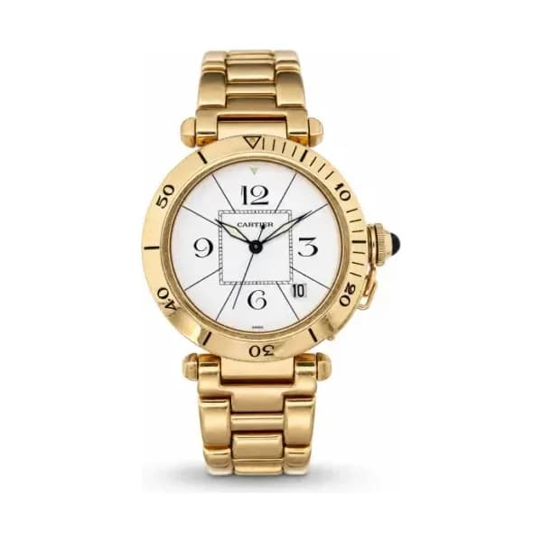 Daniel Gérard Montre Occasion Cartier Pasha Date 38mm Or Jaune Automatique