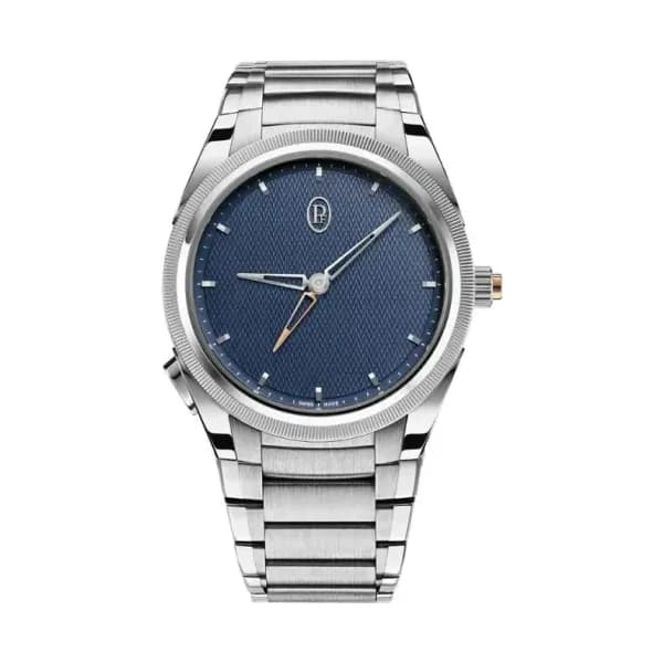 Parmigiani Fleurier Tonda Pf GMT Rattrapante Steel Platinum Milano Blue