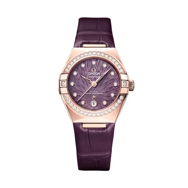 Omega Constellation 29 mm, or Sedna™ sur alligator