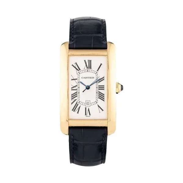 Cartier Montre Cartier Tank Americaine Ref : 1740 en or jaune automatique 27.0 x 45.0 mm