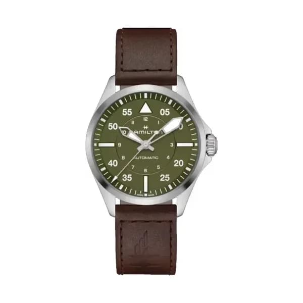 Hamilton Montre Hamilton Khaki Aviation Pilot Auto 39mm Cadran Vert