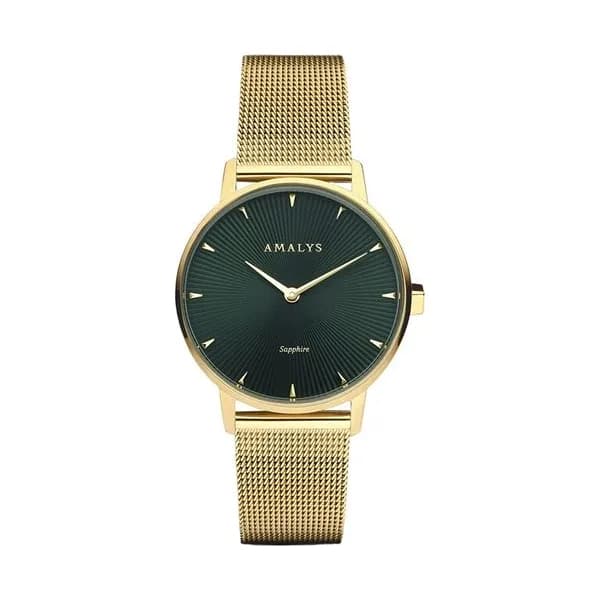 Amalys Montre Amalys Collection Baker en Acier et PVD Doré
