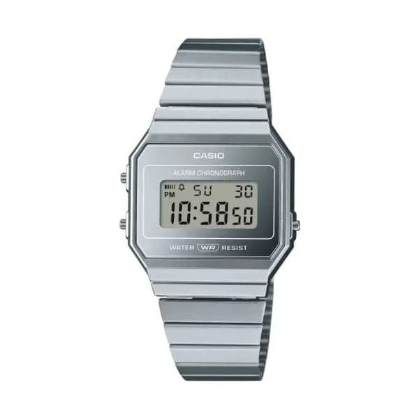 Casio Montre Casio Vintage - Série Iconic - Argent - A700WEV-7A
