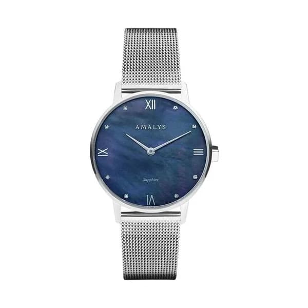Amalys Montre Amalys Collection Baker en Acier Argenté