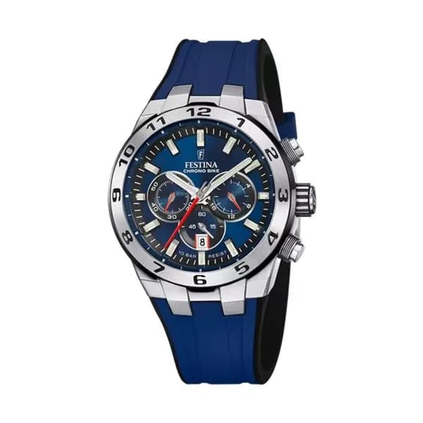 Festina Montre Festina Collection Chrono Bike en Silicone Bleu