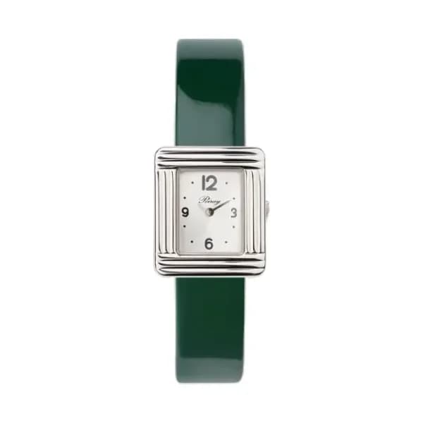Poiray Montre Poiray Ma Première Mini Acier Cadran 4CA Bracelet Veau Vernis Vert