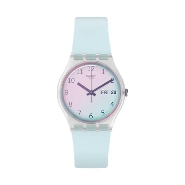 Swatch Montre Swatch en Plastique Bleu