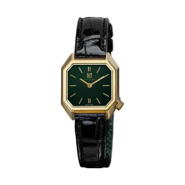 March LA.B Montre March LA.B Lady Mansart Electrique Or 18k Grall Alligator Noir