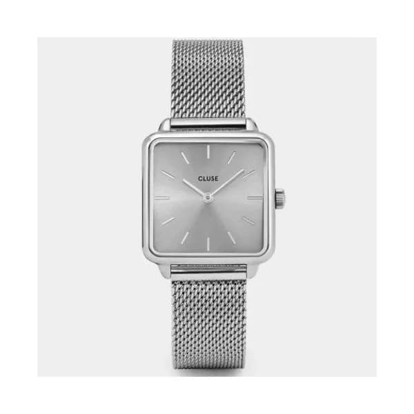 Cluse Montre Cluse Tétragone Mesh Full Silver Colour - 28.5 mm - CW0101207007