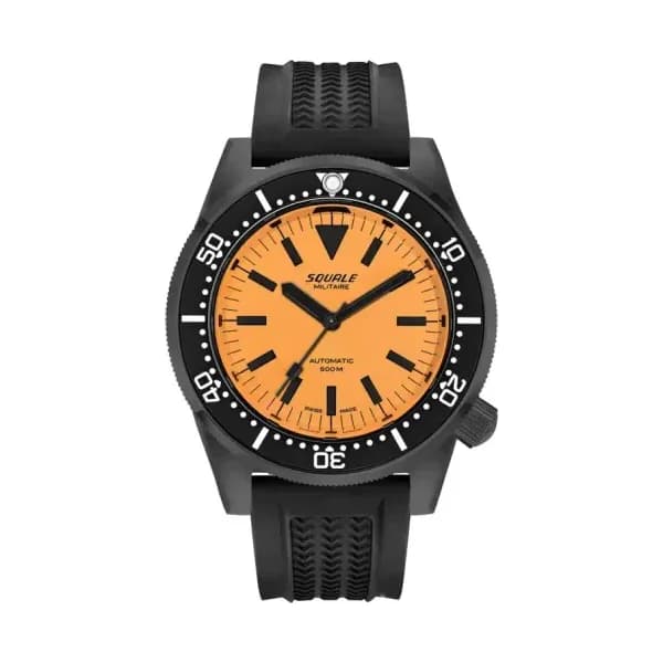 Squale Montre 1521 Full Luminous Orange Militaire 1521DLCFOR.VO